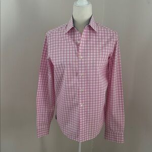 GAP Pink Checkered Cotton Button Down Sz XS- M